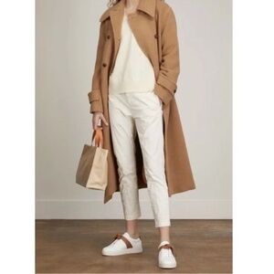 Nili Lotan Tel Aviv Pants in Eggshell Cream White